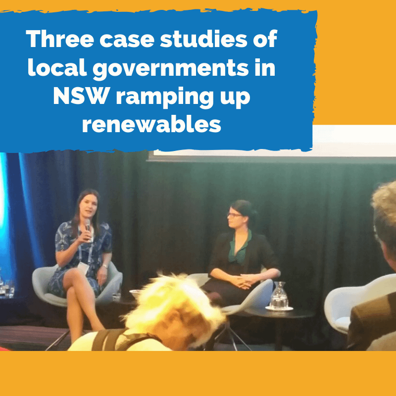 Three case studies of local governments in NSW ramping up renewables