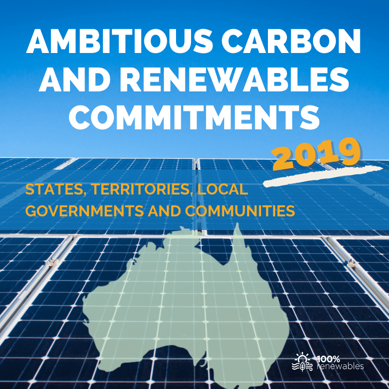 Ambitious commitments by states, local governments and communities – October 2019