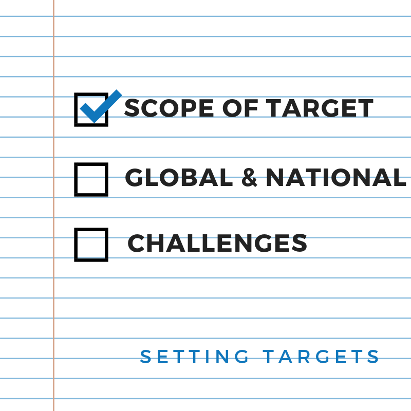 Target setting – What should be the scope of your target? [with video]